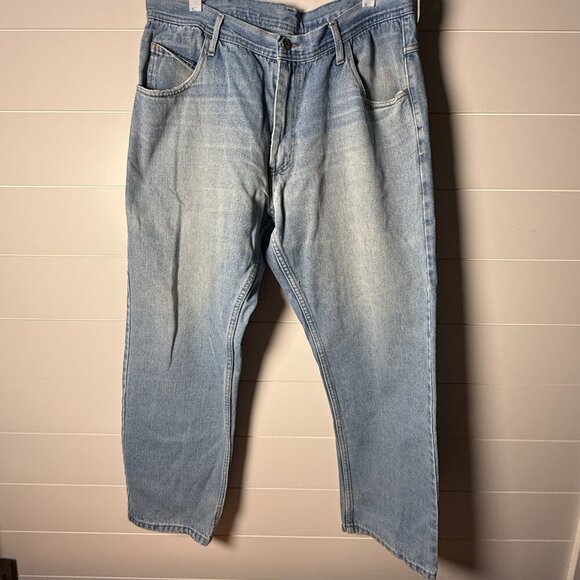 Key Men's Jeans Straight Leg Distressed 38x32 Vintage - Picture 6 of 6